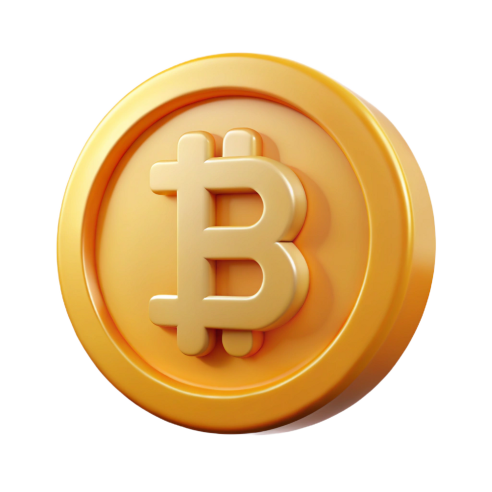 vibrant creative Bitcoin cryptocurrency coin authentic png