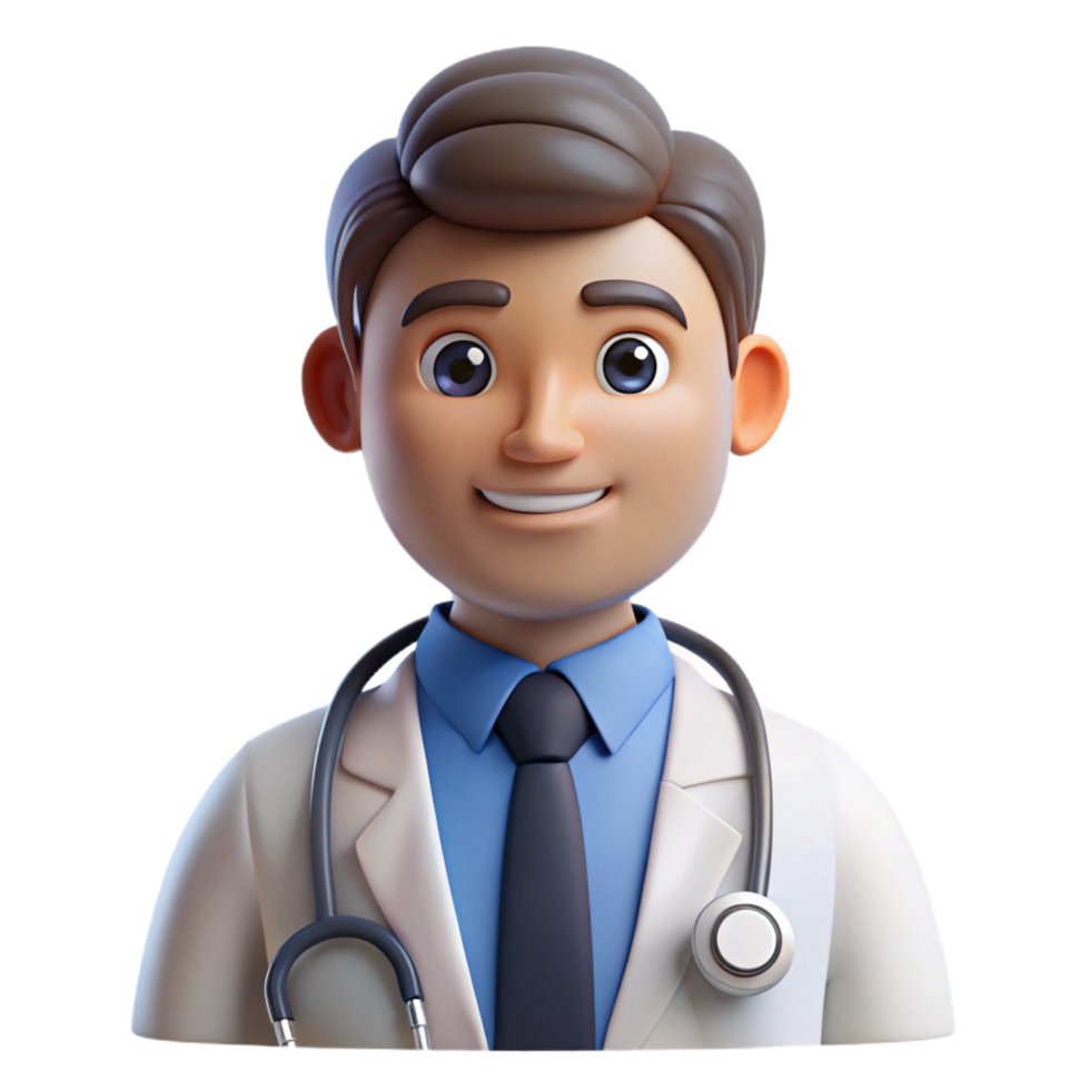 impressive modern Doctor with stethoscope, exclusive png