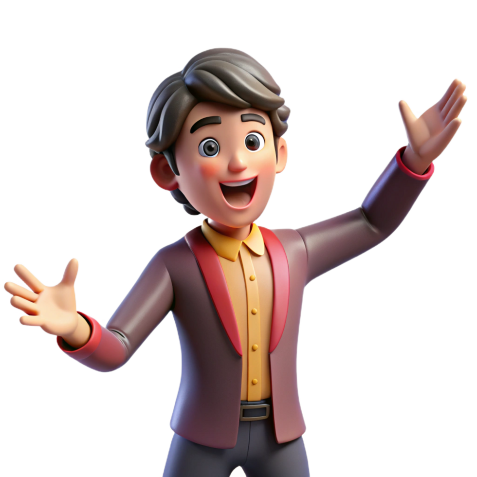 impressive contemporary Actor performing a dramatic expression, original png