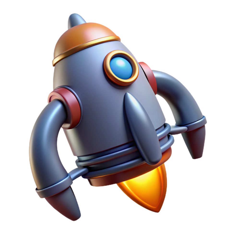 serene abstract Single futuristic jetpack thruster, high resolution png