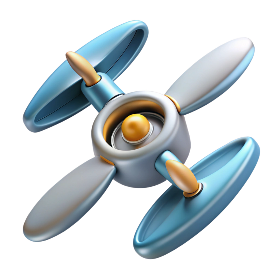 wonderful traditional Single drone propeller with futuristic design, genuine png