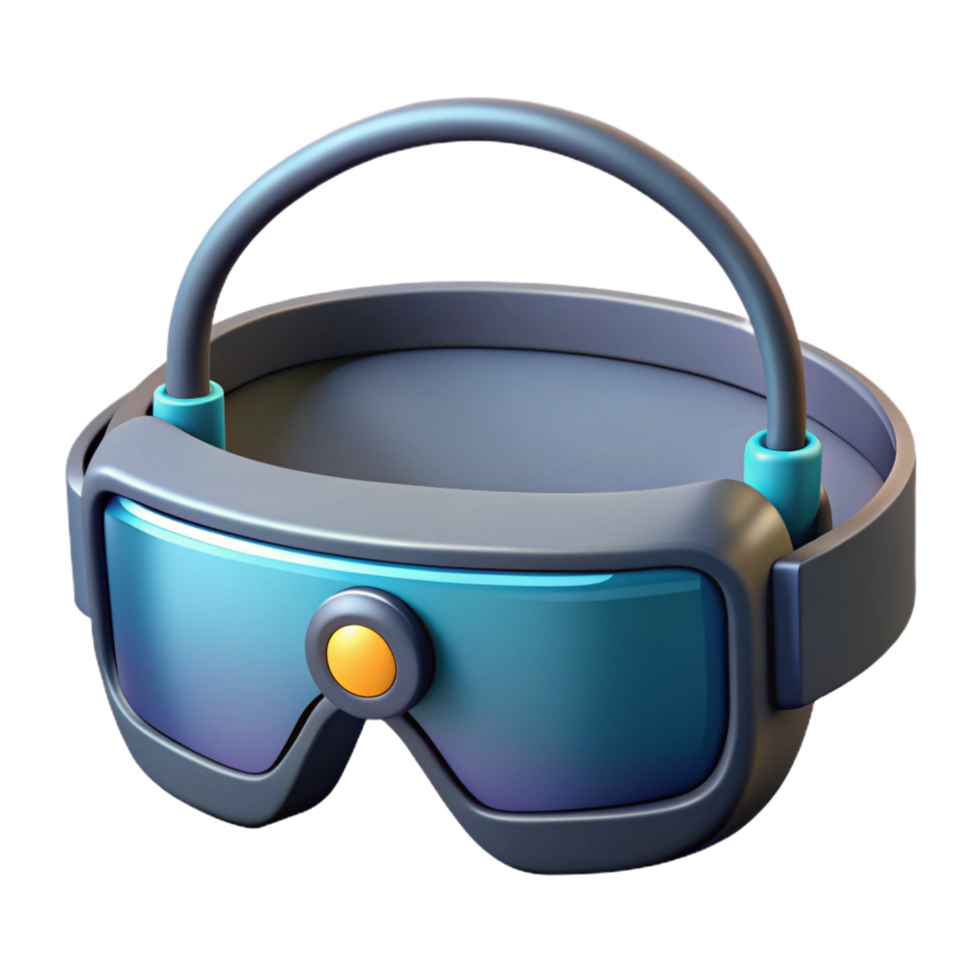 dramatic traditional Futuristic glasses with heads-up display, detailed png