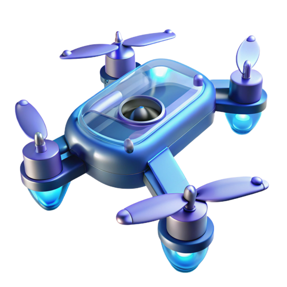 serene vintage High-resolution render of a futuristic drone chassis, premium png