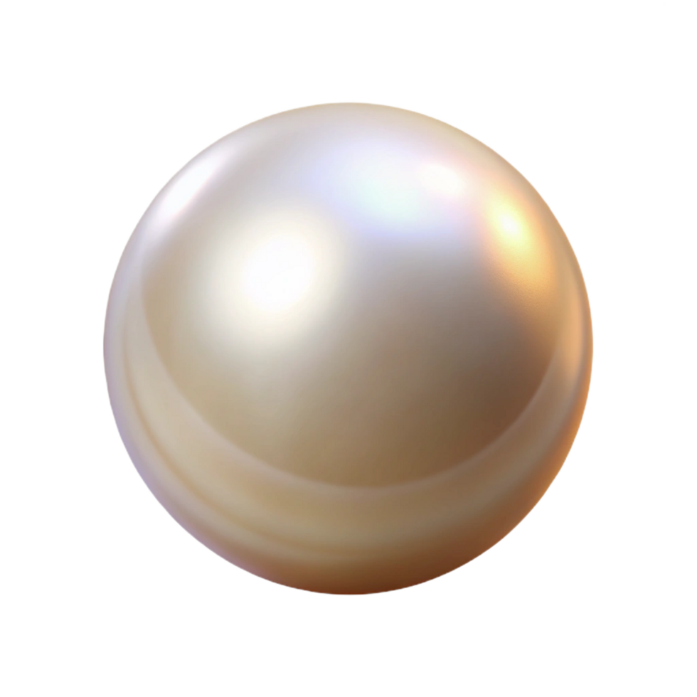 serene vintage A single pearl, high resolution png