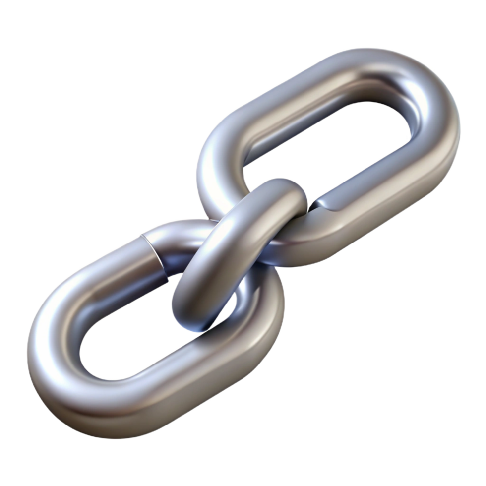 stunning rustic A broken chain link, detailed png