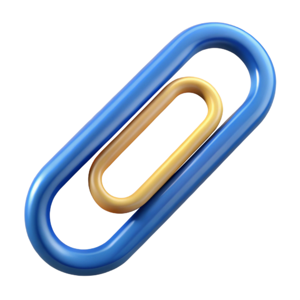 serene creative A paperclip, 4K png