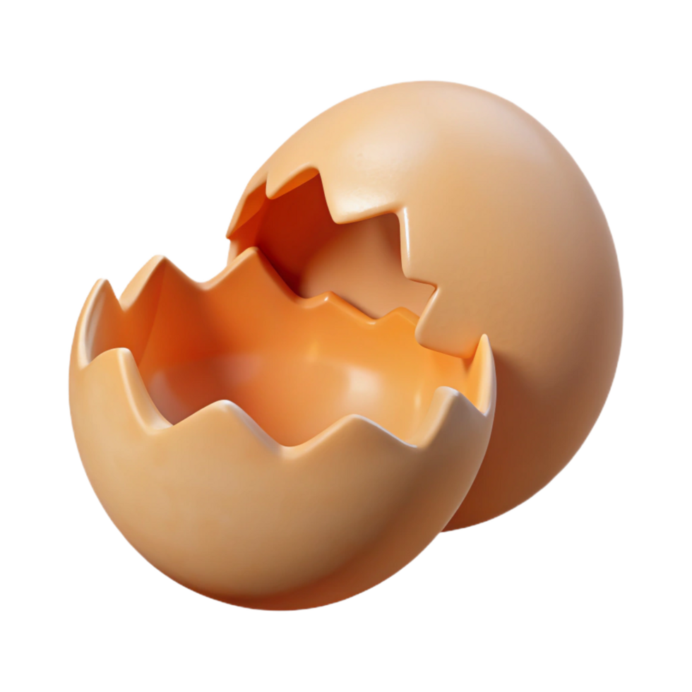 extraordinary rustic A cracked eggshell, original png