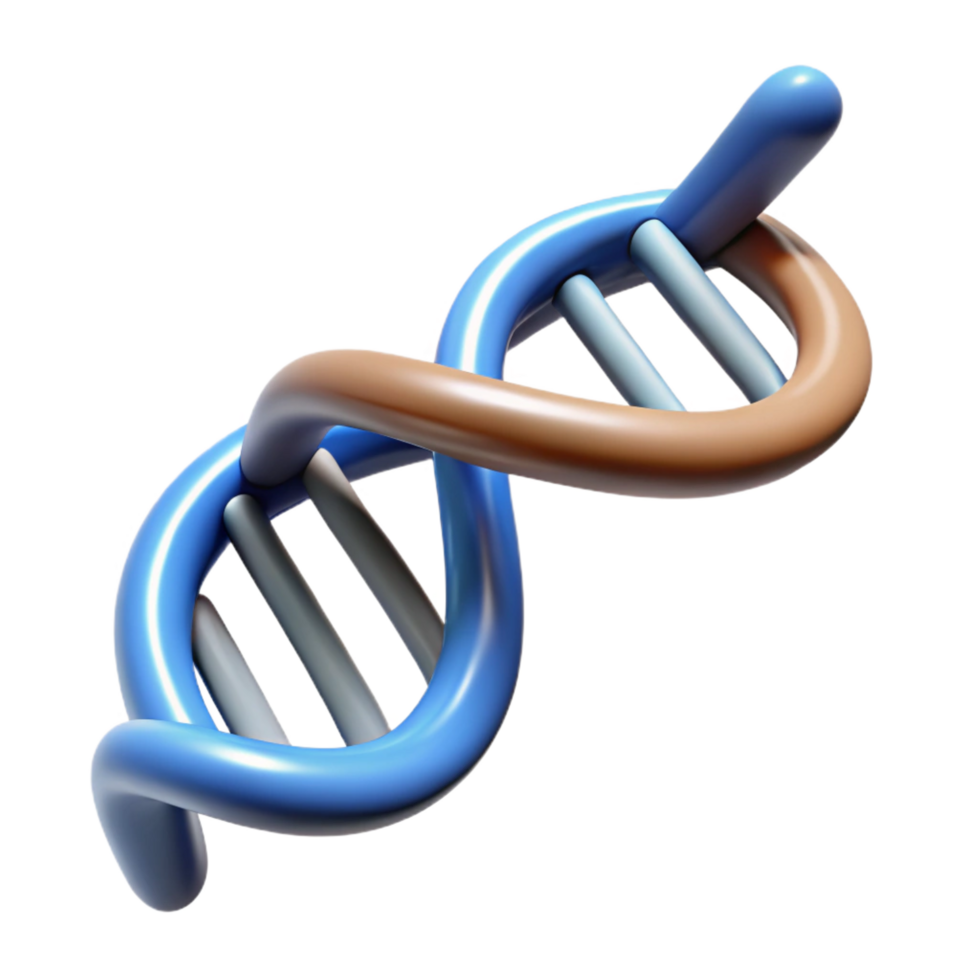 elegant artistic A DNA strand unraveling, premium png
