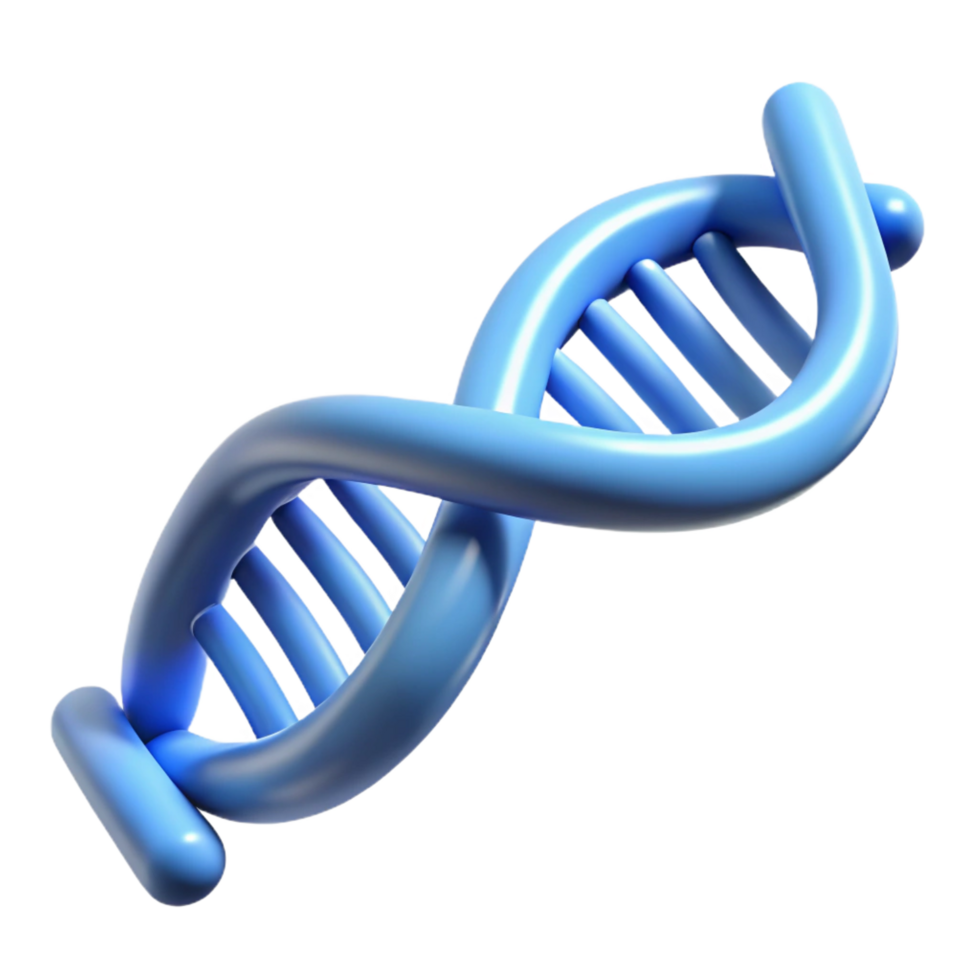 dramatic traditional A DNA strand unraveling, 4K png