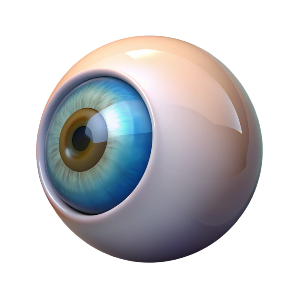 impressive artistic A hyperrealistic illustration of a single human eye authentic png