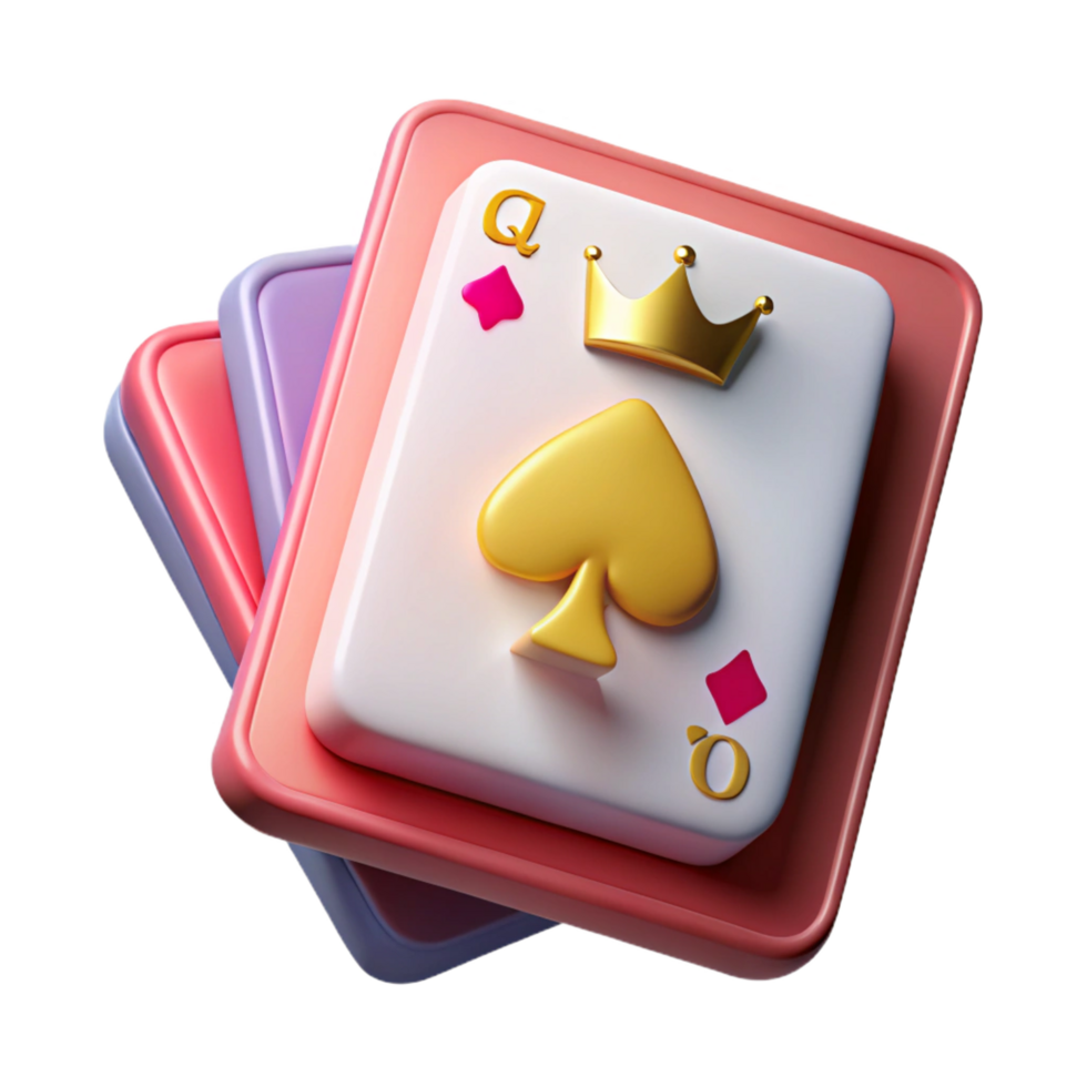 magnificent modern A single, playing card - the Queen of Spades exclusive png