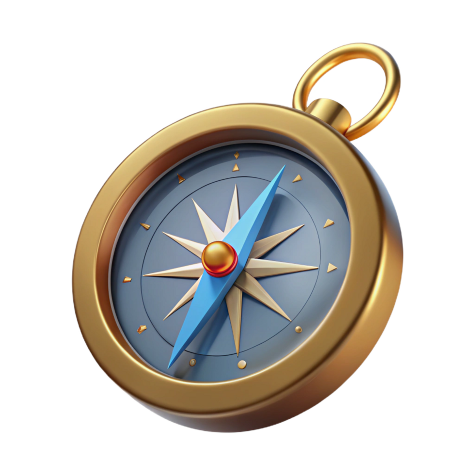 vibrant abstract A single, compass, pointing north, vintage design genuine png