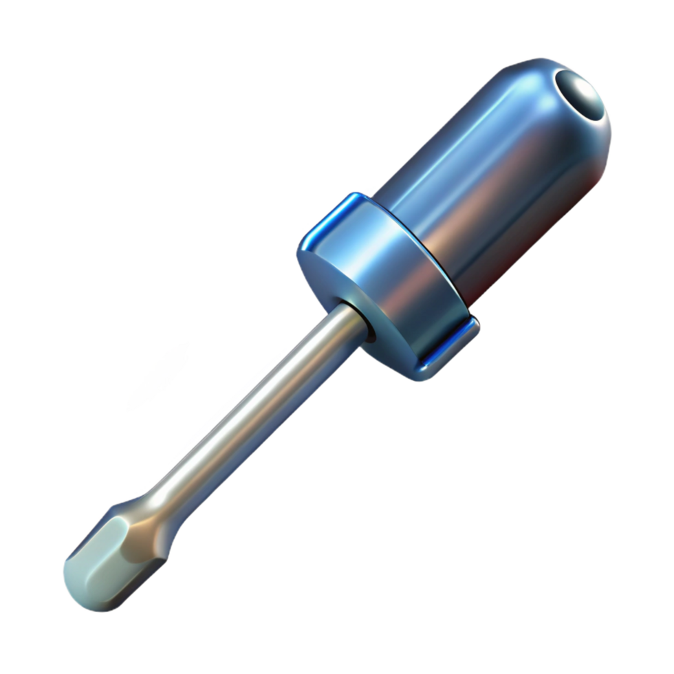 wonderful modern A single, screwdriver, Phillips head, metallic genuine png