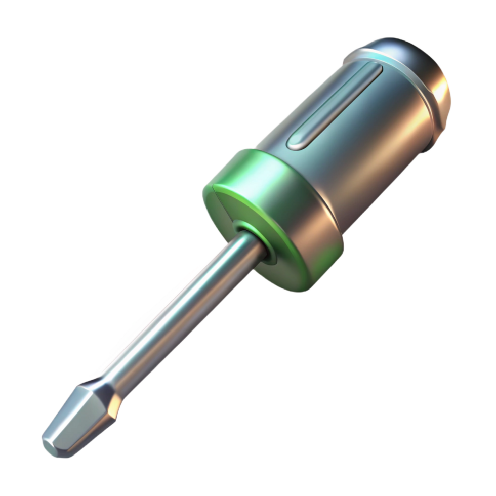 extraordinary creative A single, screwdriver, Phillips head, metallic genuine png