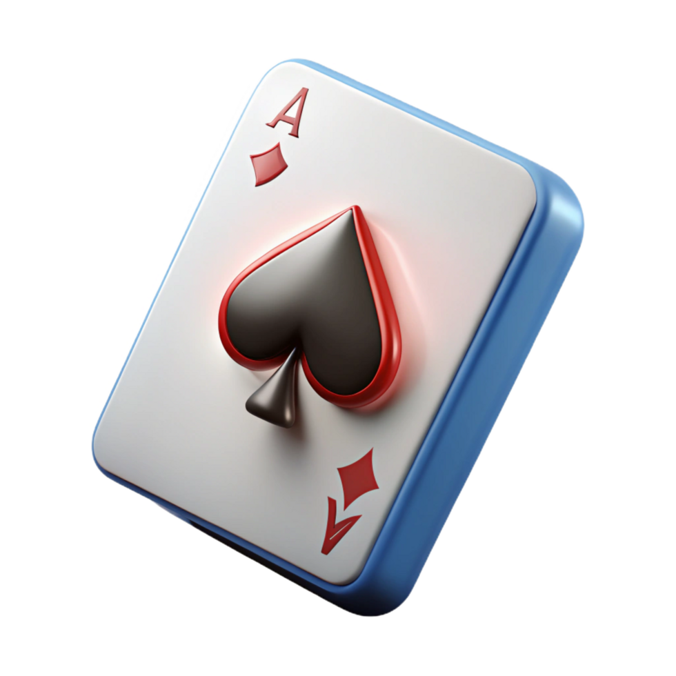 extraordinary traditional A single, playing card, ace of spades detailed png
