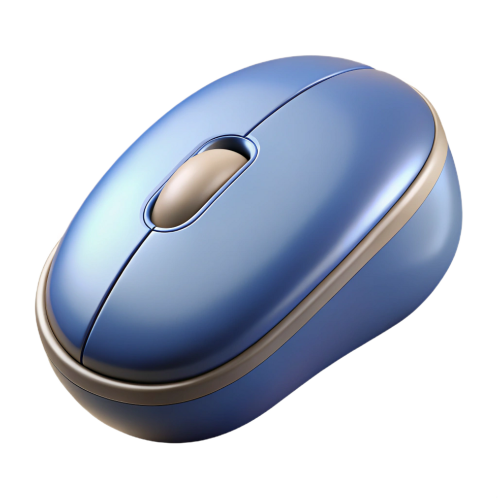 serene creative A single computer mouse, ergonomic design 4K png