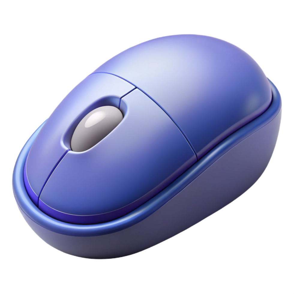 serene traditional A single computer mouse, ergonomic design detailed png
