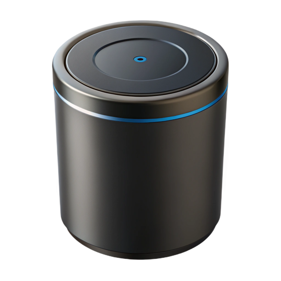 wonderful contemporary A smart speaker, black and cylindrical genuine png