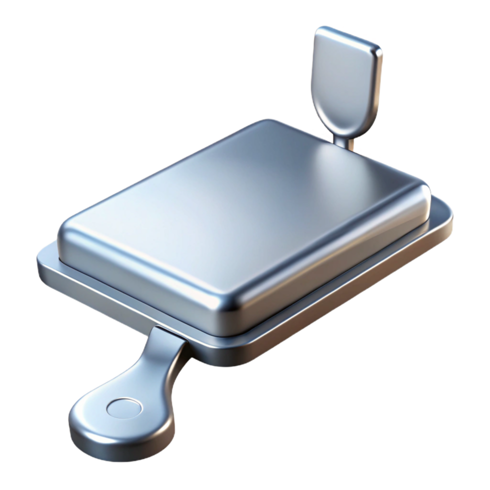 impressive modern A server blade, silver and rectangular original png