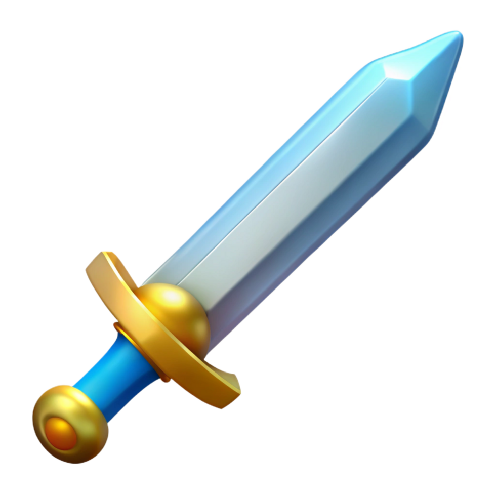 beautiful minimalist Excalibur, King Arthur's sword, 4K png