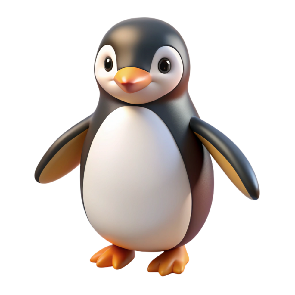 vibrant traditional A penguin waddling exclusive png
