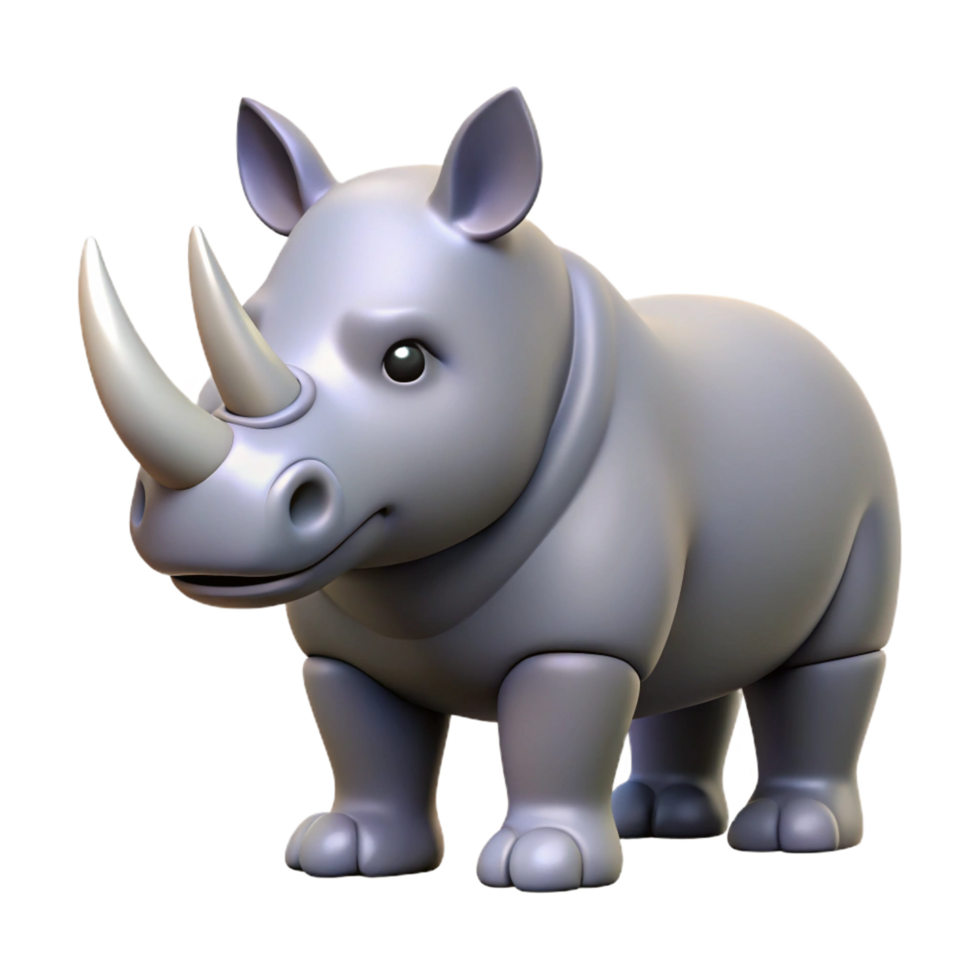wonderful modern A rhinoceros high resolution png