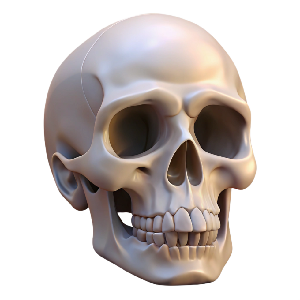 magnificent rustic A single, human skull, anatomical and detailed exclusive png
