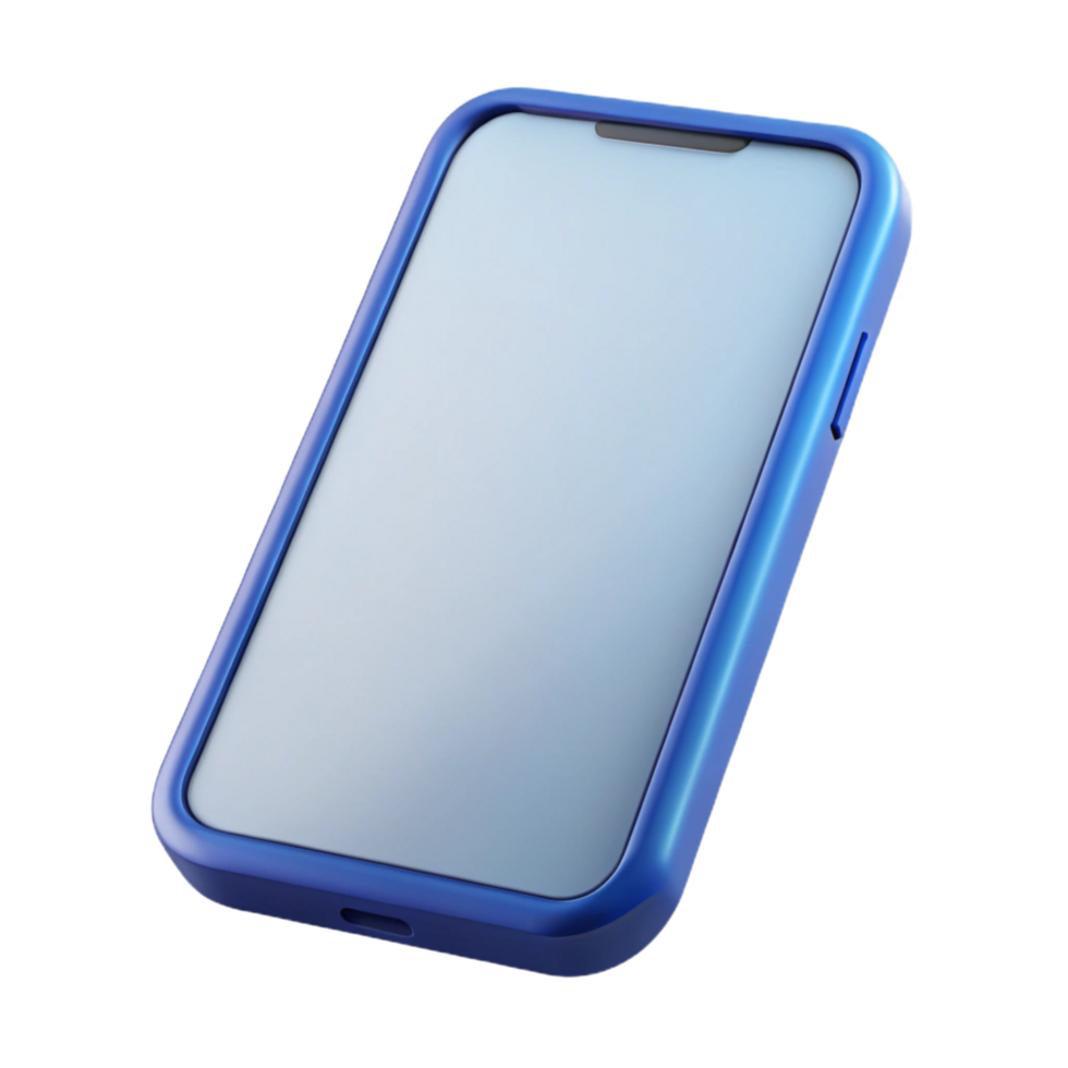 serene abstract Mobile phone with blank screen detailed png
