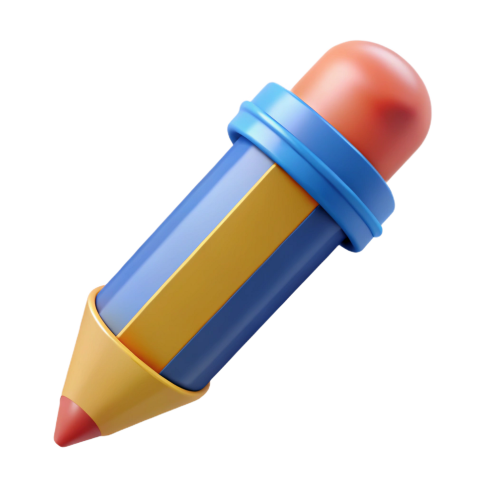 vibrant abstract Pencil with sharpened tip genuine png