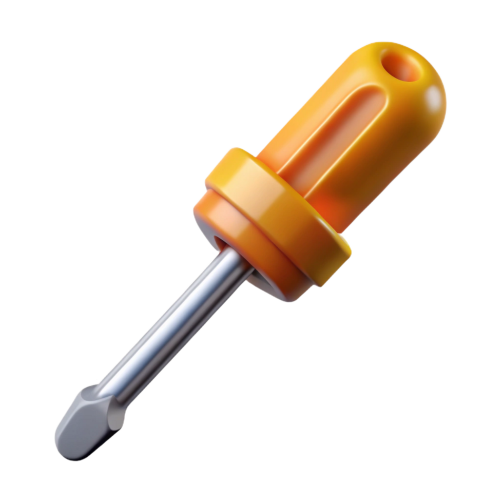 beautiful artistic Screwdriver with Phillips head premium png