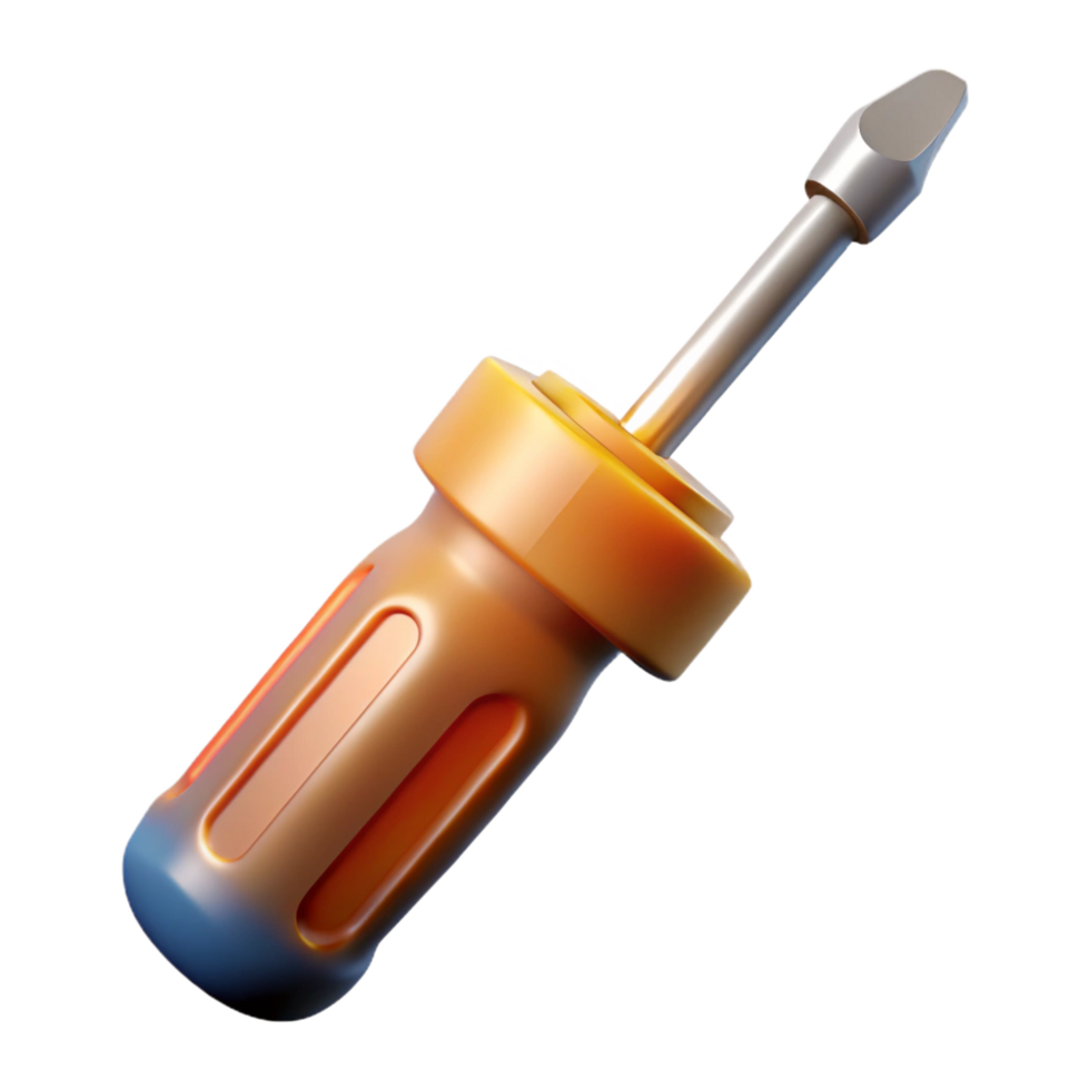 beautiful minimalist Screwdriver with Phillips head authentic png