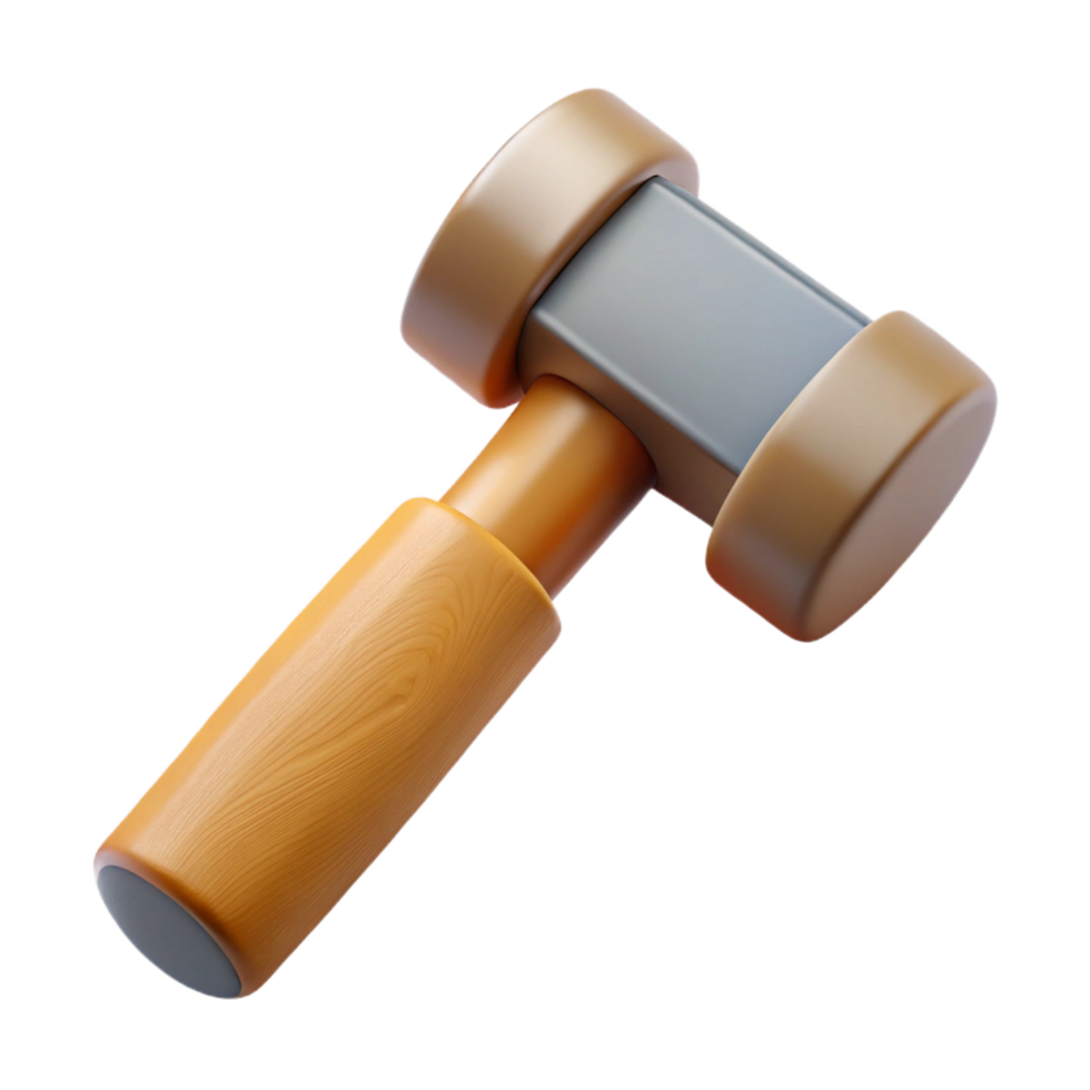 dramatic modern Hammer with wooden handle high quality png
