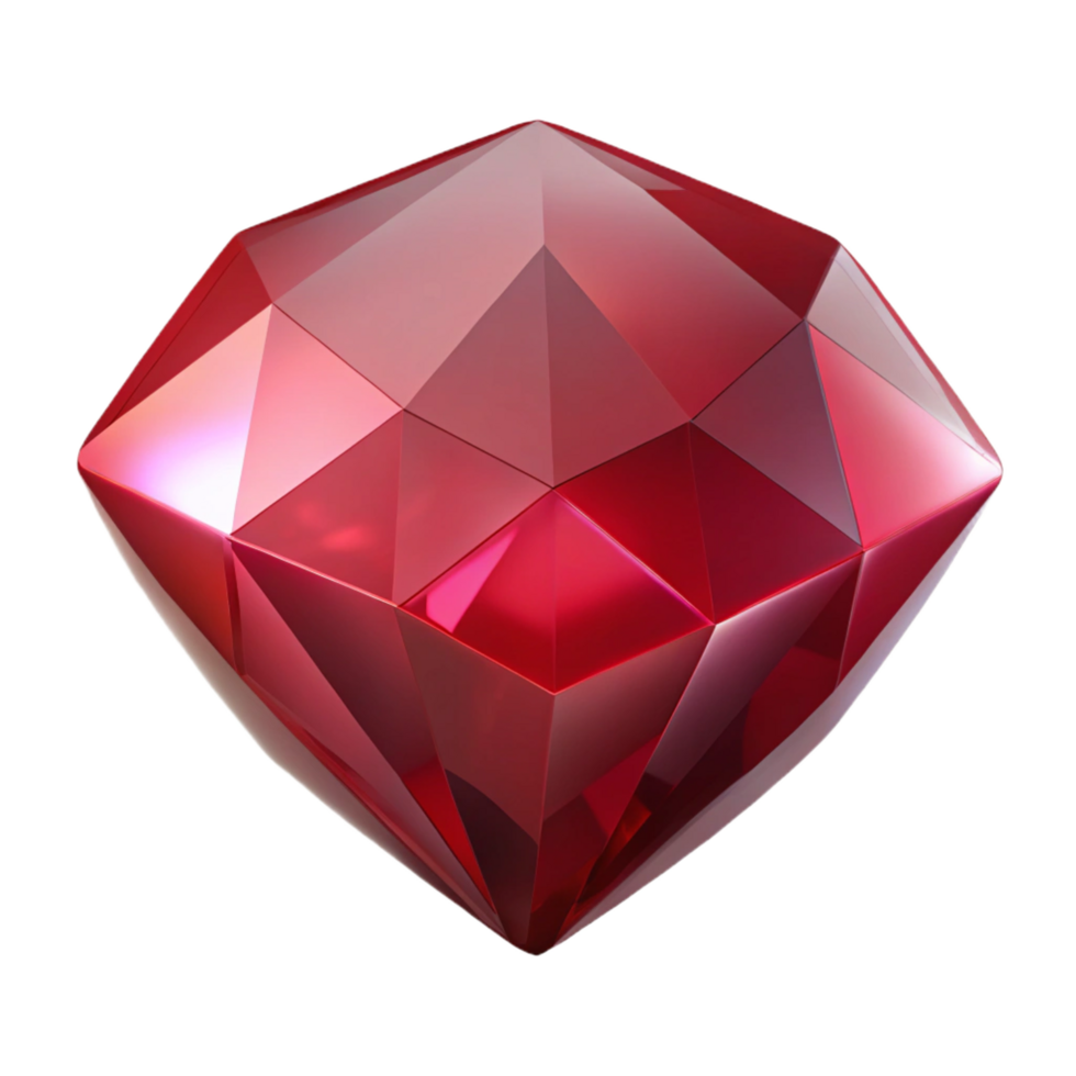 stunning rustic A single, polished gemstone, ruby red, authentic png
