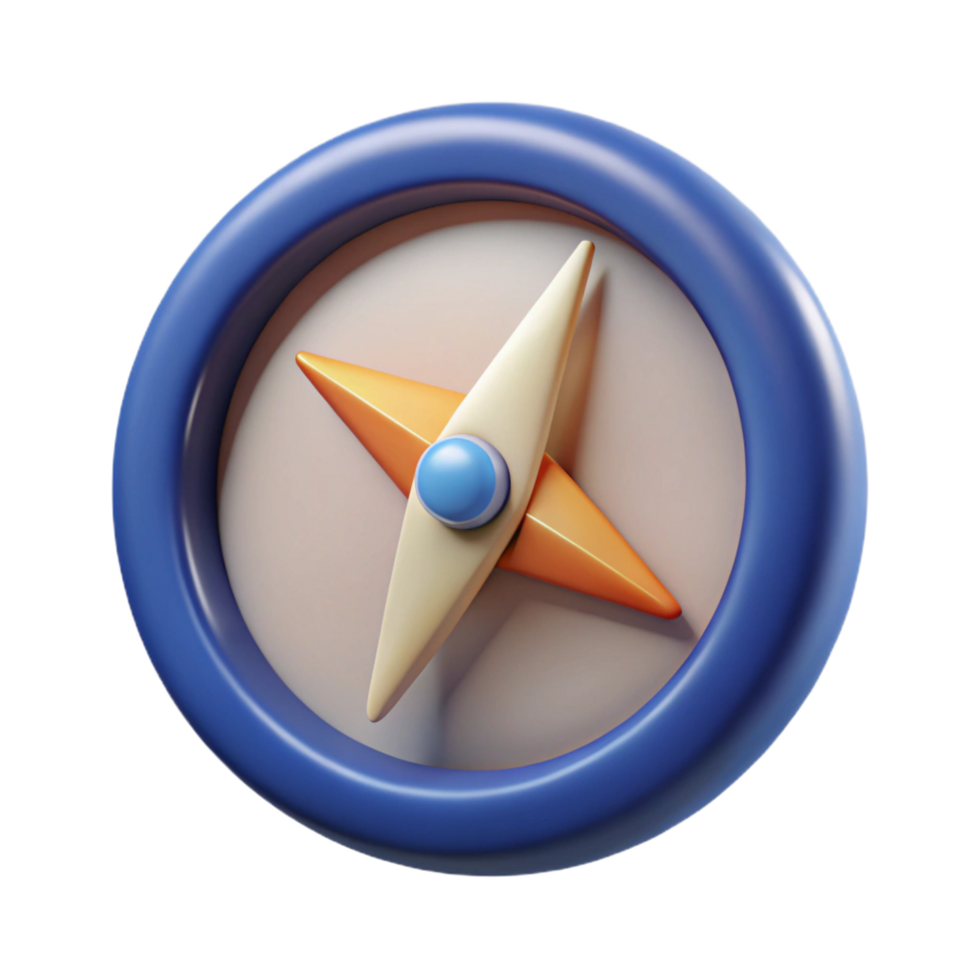 beautiful abstract A single, stylized compass with glowing needle, detailed png