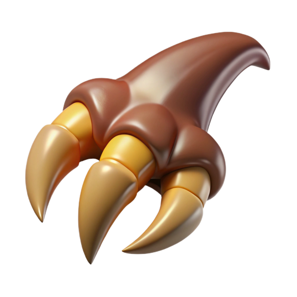 serene abstract A realistic rendering of a griffin claw, sharp, exclusive png