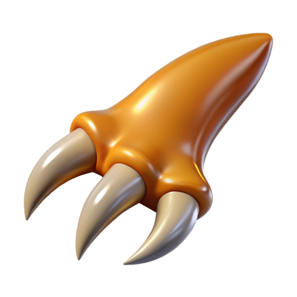 magnificent traditional A realistic rendering of a griffin claw, sharp, high quality png