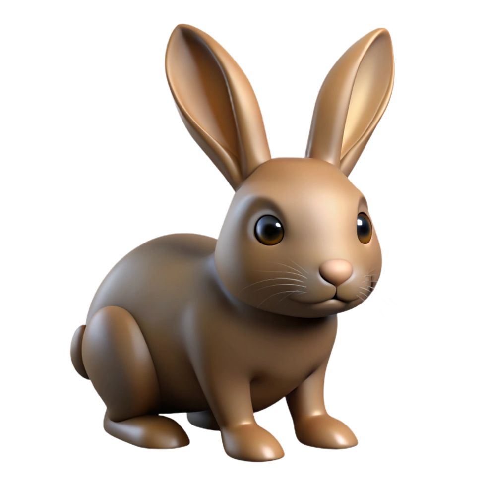 impressive vintage A rabbit with long ears high resolution png