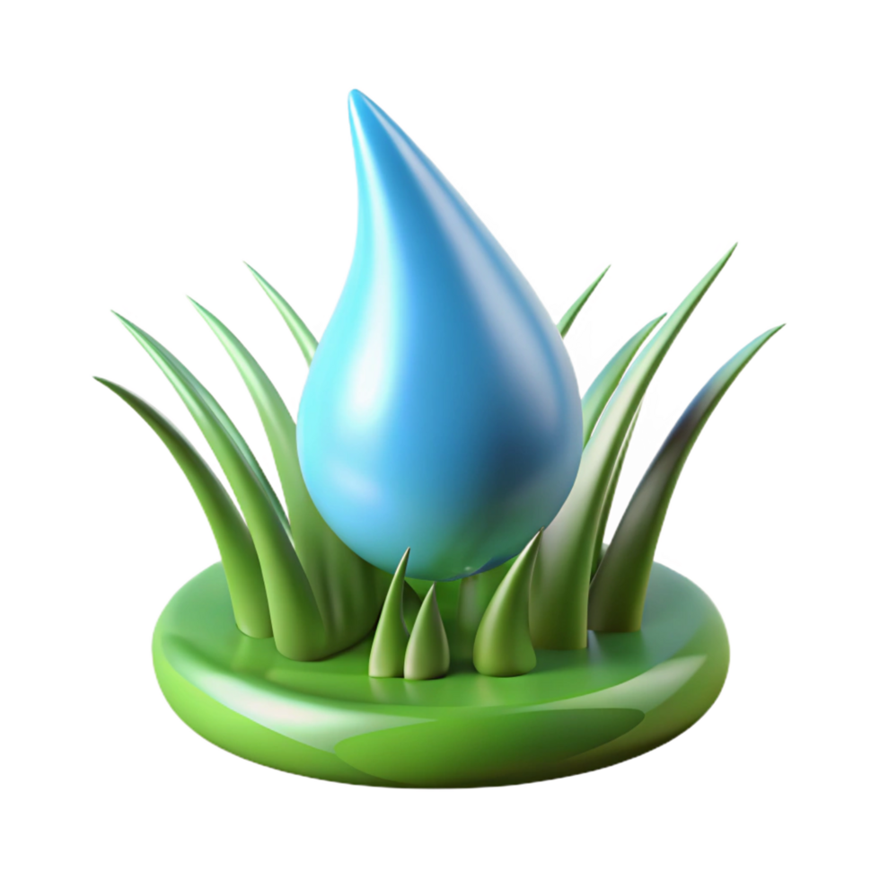 wonderful abstract One dewdrop on a blade of grass professional png