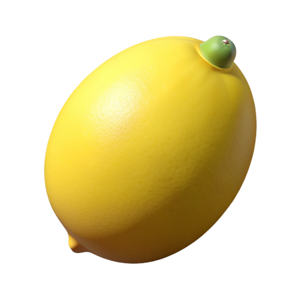 dramatic modern Single lemon, whole authentic png