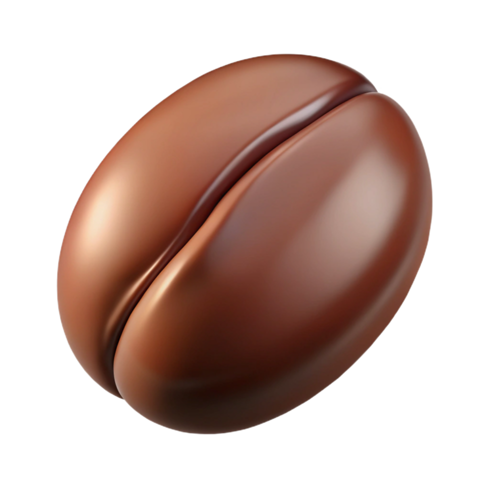 impressive rustic Close-up of a single coffee bean genuine png