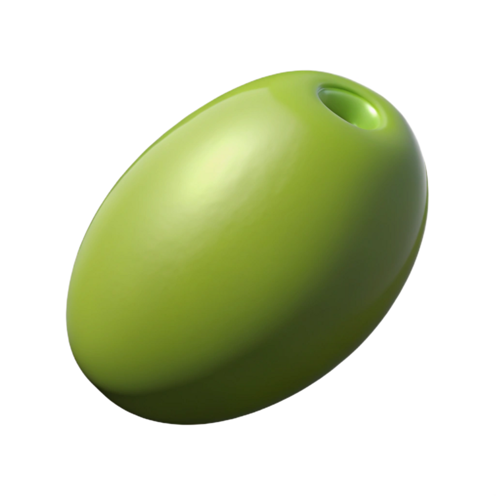elegant contemporary Single green olive high resolution png