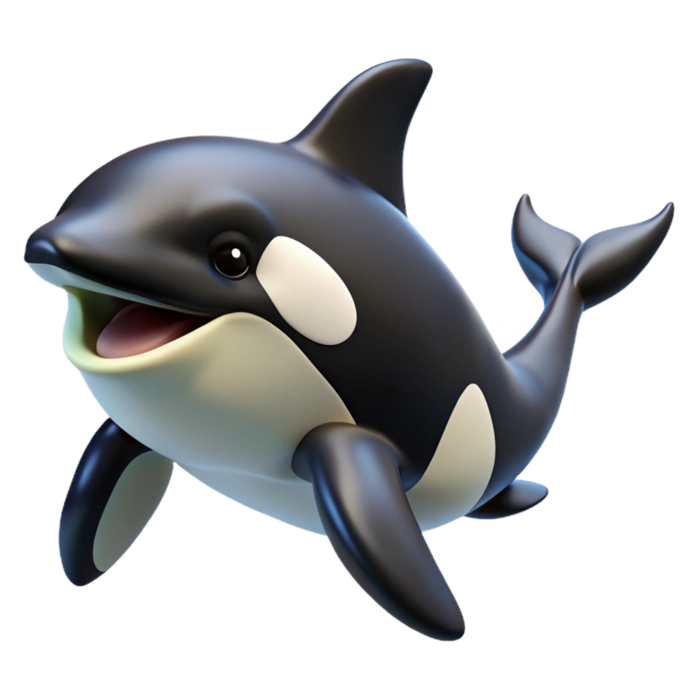 beautiful abstract A killer whale breaching original png