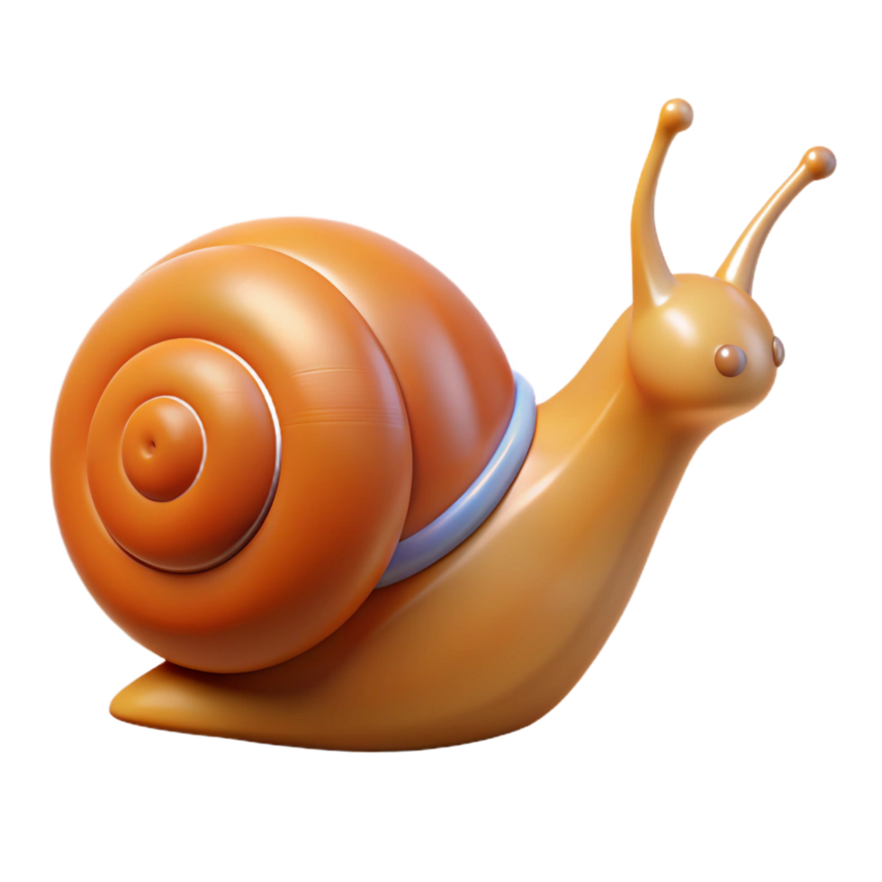 elegant abstract A snail crawling high resolution png