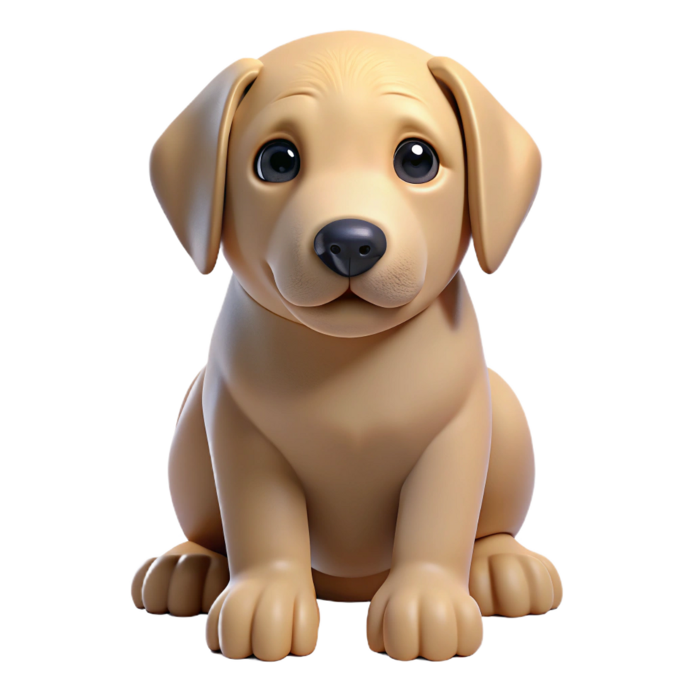 impressive contemporary A Labrador Retriever puppy, sitting authentic png