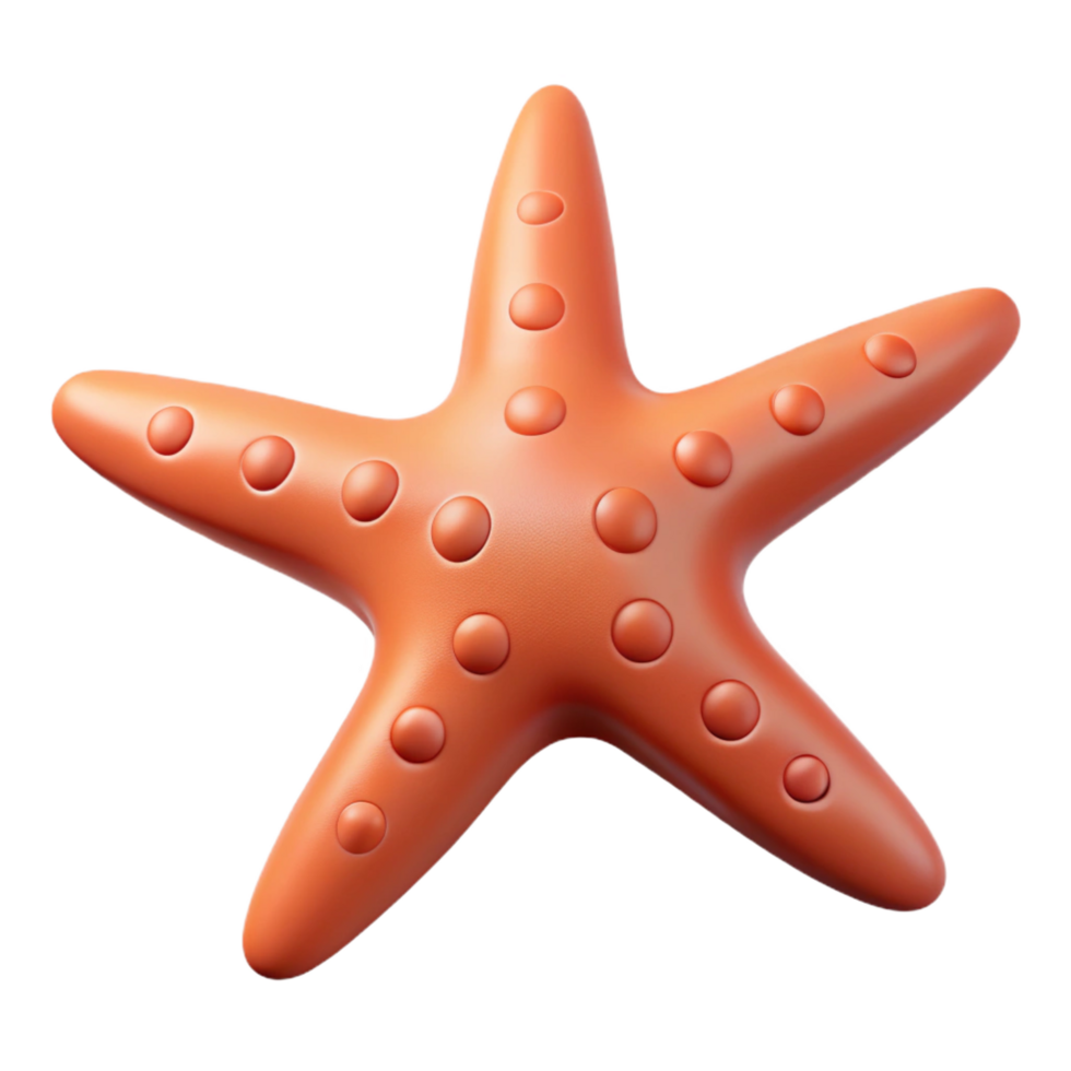 wonderful abstract A starfish, five arms visible premium png
