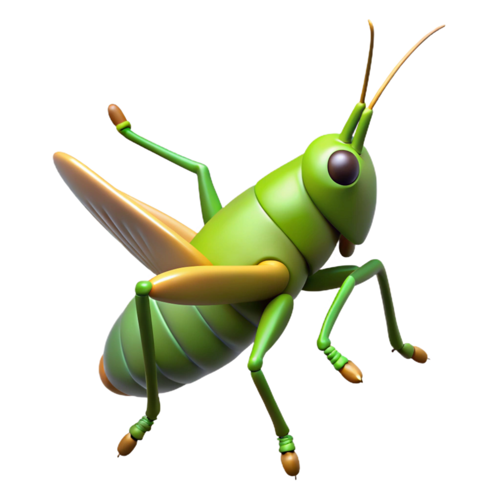 stunning abstract A grasshopper, jumping high resolution png