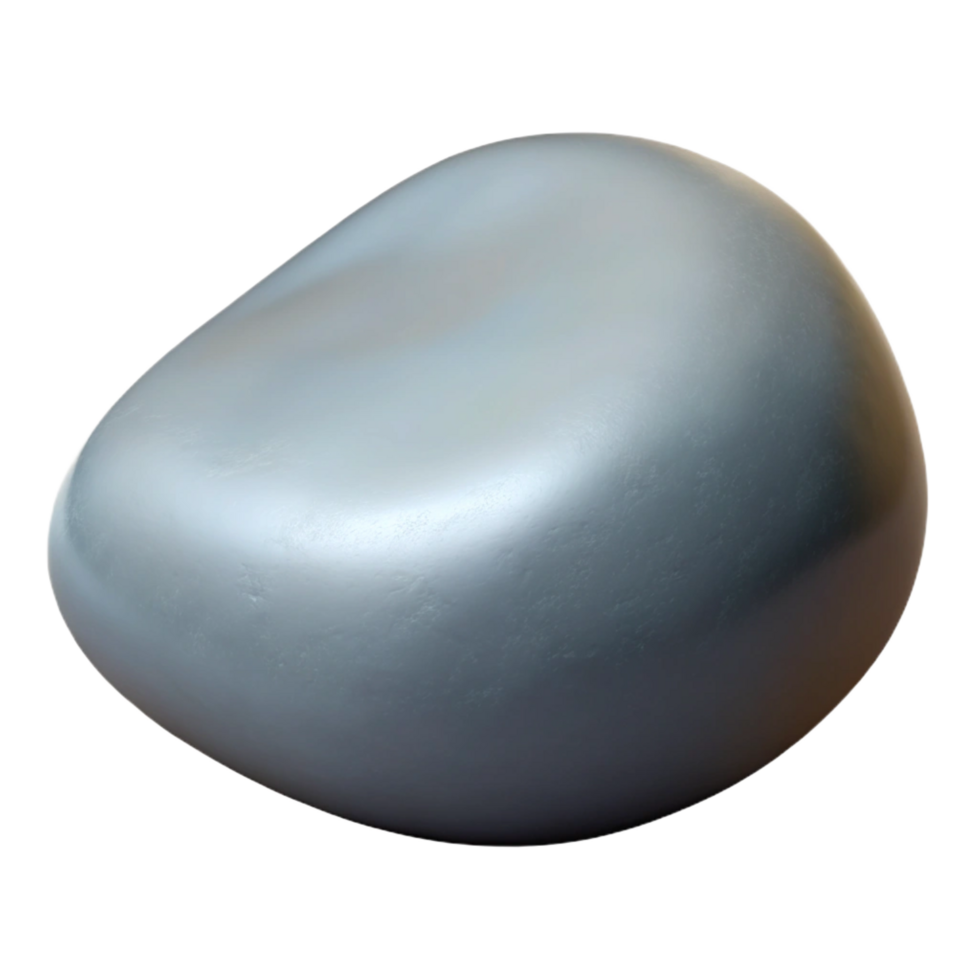 vibrant rustic Smooth river stone, grey 4K png