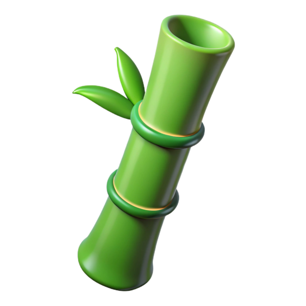 stunning classic Bamboo stalk, green high resolution png
