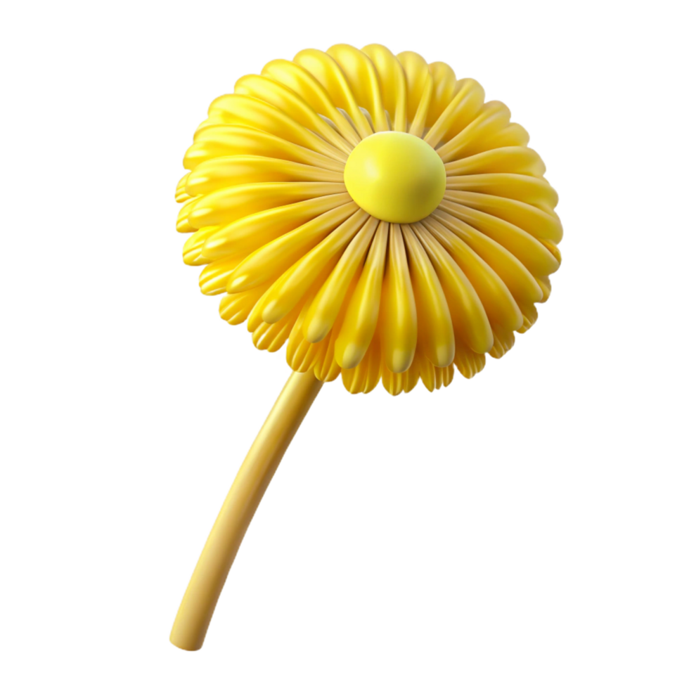 magnificent rustic Single dandelion, yellow authentic png