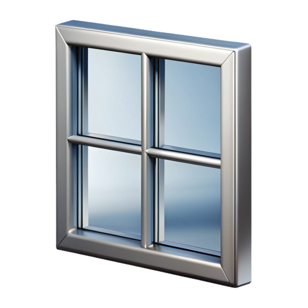 extraordinary contemporary Window frame, aluminum, modern style, high quality png